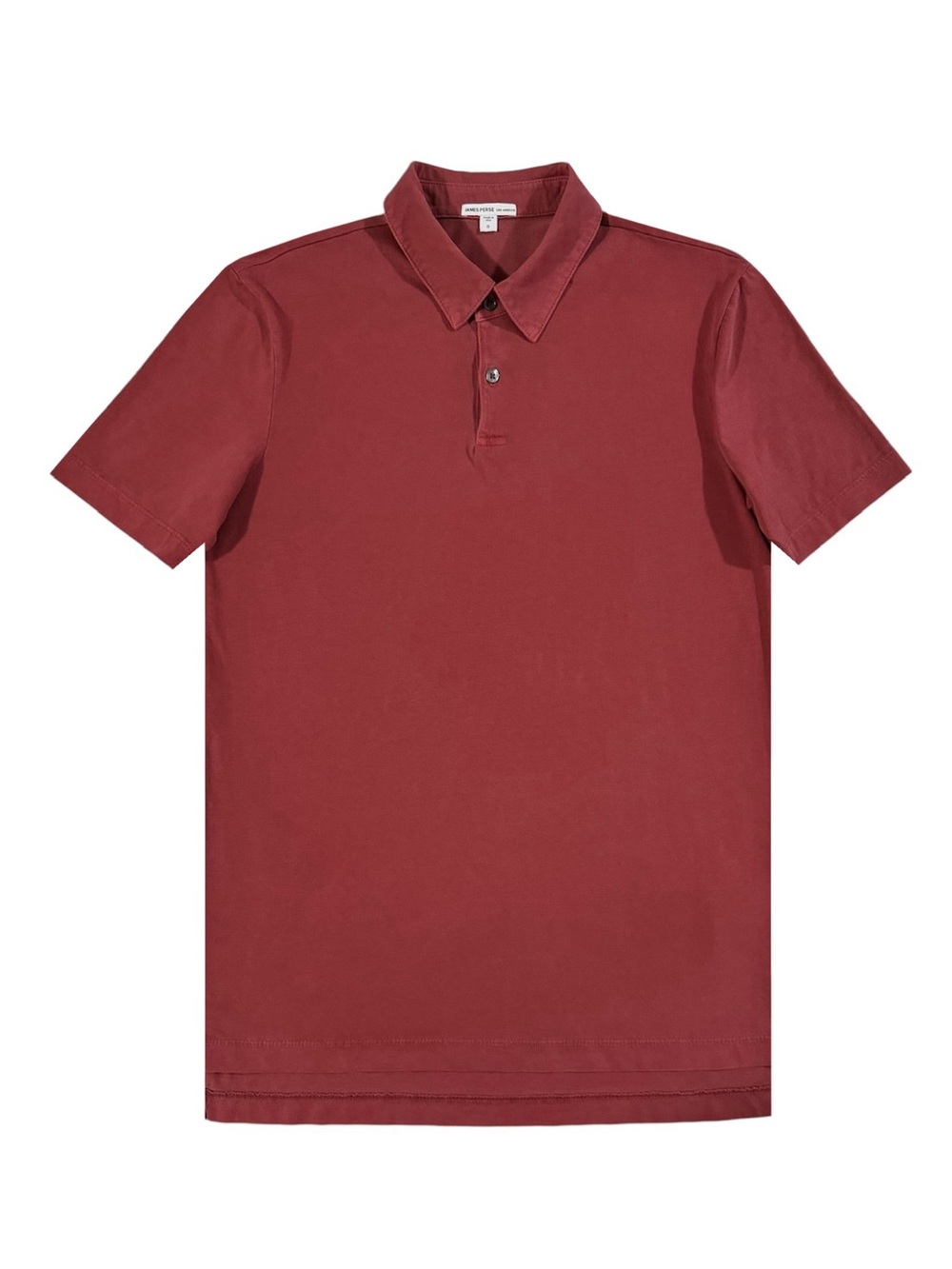 JAMES PERSE Men's Suede Jersey Short Sleeve Polo